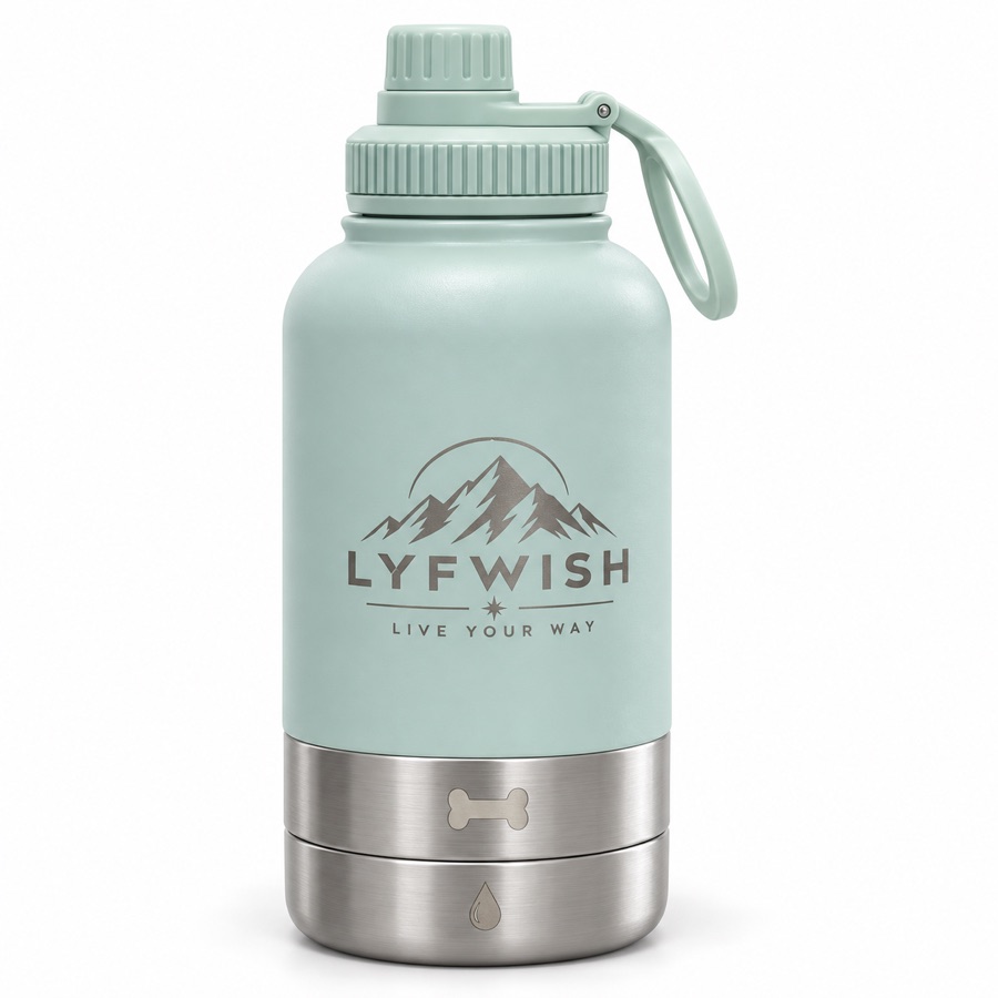 LYFWISH 3-in-1 pet bottle in blue
